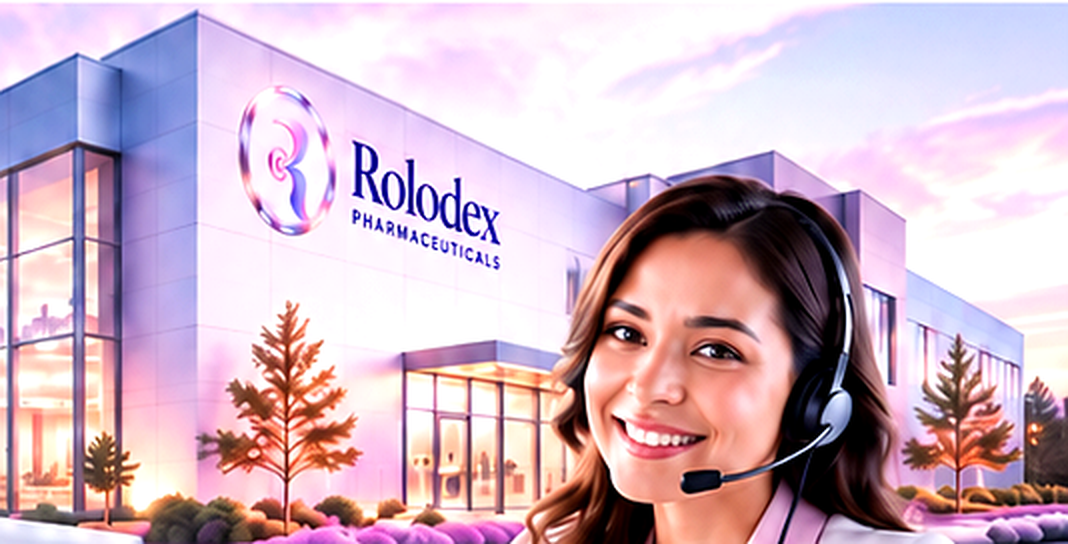 Rolodex Pharmaceuticals headquarters and customer support representative