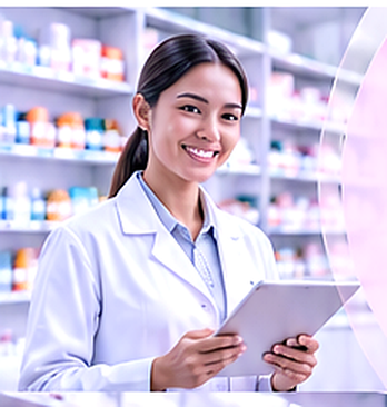 Healthcare professional supporting pharmaceutical access