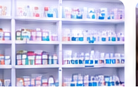 Pharmacy shelves